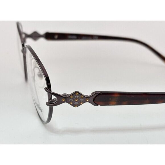 SFEROFLEX - Brown Tortoise 2546-B 441 52-16-135 Oval Eyeglass Frames - Picture 2 of 7